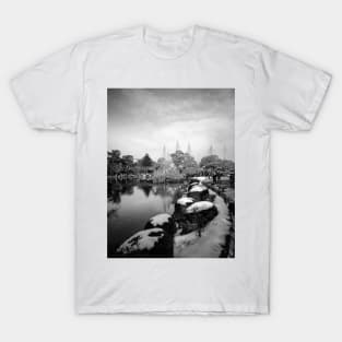 Japanese Garden in Winter T-Shirt